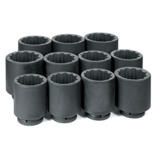 Picture of Grey Pneumatic 1" Dr. 11 Pc. Deep Metric Set 76Mm To 115Mm - 12 Part# - 9111Md