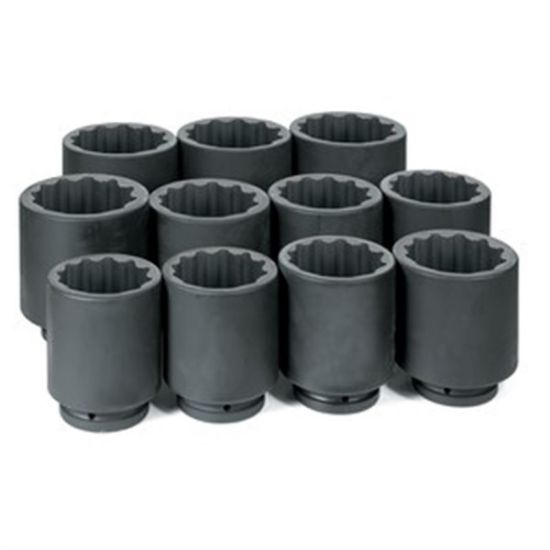 Picture of Grey Pneumatic 1" Dr. 11 Pc. Deep Fractional Set 3-1/8" To 4-1/ Part# - 9111D