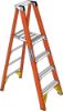 Picture of Werner 10Ft Reach Height Fiberglass Platform Ladder 4Ft Part# - P6204