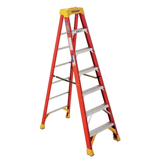 Picture of Werner 7Ft Type Ia Fiberglass Step Ladder 6207 Part# - 6207