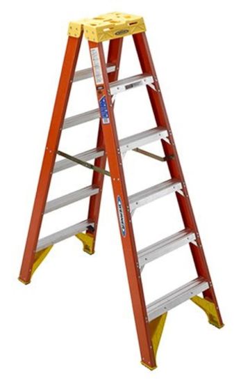 Picture of Werner 6Ft Type Ia Fiberglass Twin Ladder T6206 Part# - T6206