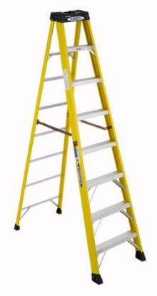 Picture of Werner 8Ft Type Ia Fiberglass Step Ladder 6108 Part# - 6108