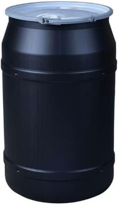 Picture of Eagle 55 Gal Black Poly Lab Pack W/ Metal Lever-Lock Part# - 1656Mblkbg