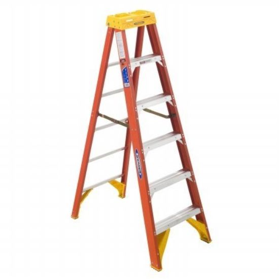 Picture of Werner 10Ft Type Ia Fiberglassstep Ladder 6210 Part# - 6210