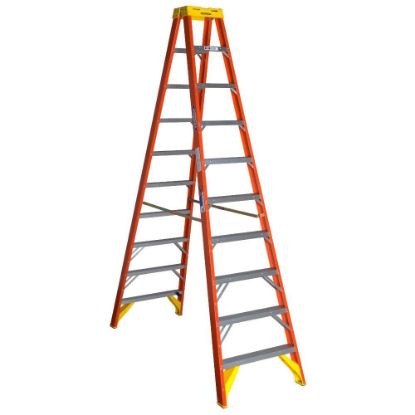 Picture of Werner 10Ft Type Ia Fiberglasstwin Ladder T6210 Part# - T6210