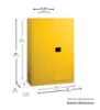 Picture of Eagle 45-Gal. Safety Storage Cabinet Yellow-2-Do Part# - 4510X