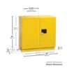 Picture of Eagle 22 Gal Acid & Corrosivecabinet -Self-Close Part# - Cra70X