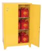 Picture of Eagle 90 Ga Ylw Flammable Cabinet W/Legs. 2 Man Cl Drs Part# - 1992Xlegs