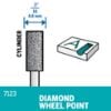 Picture of Dremel® 3/16" Diamond Cylinder Point 3/32" Shank Part# - 7123