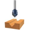 Picture of Bosch Power Tools 3/8" C.T. V Grooving Router Bit Part# - 85219M