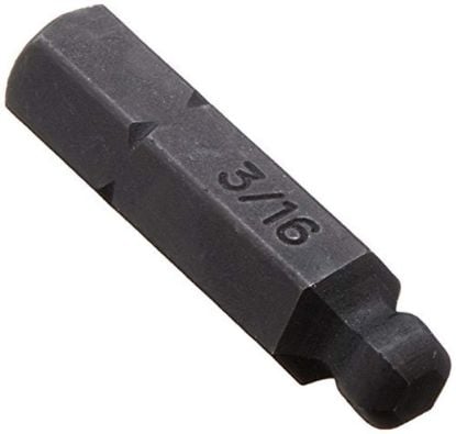 Picture of Bondhus® 3/16"X1/4"Hex Balldriverinsert Bit 1"Length Part# - 11010