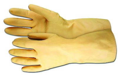 Picture of Mcr Safety 18-Mil Amber Unlined Canners Latex Glove Part# - 5170E