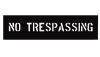 Picture of C.H. Hanson® No Trespassing Safety Stencil Sign Part# - 12403