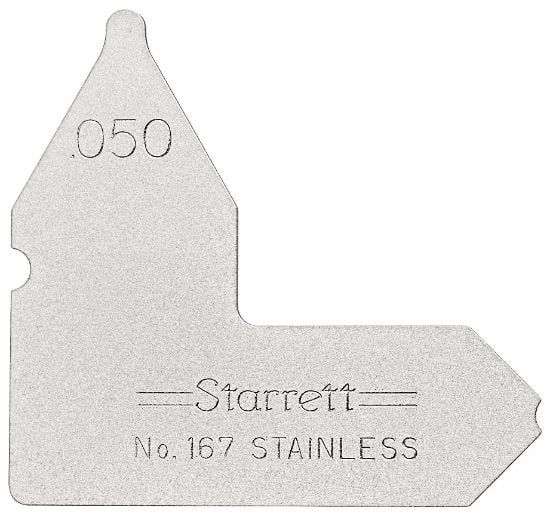 Picture of L.S. Starrett 167-050 .050" Radius Gage Part# - 63440