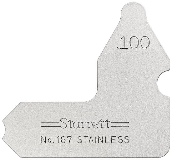 Picture of L.S. Starrett 167-100 .100" Radius Gage Part# - 63445