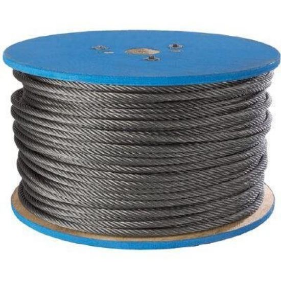 Picture of Peerless 1/8 7X7 Galv Wire Rope 500 Ft Part# - 4501190