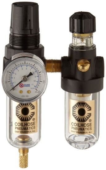 Picture of Coilhose Pneumatics 1/4 Filter Combo W/Lubricator & Gauge Part# - Mfcl2G