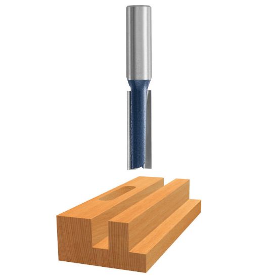 Picture of Bosch Power Tools 1/4" Straight Router Bit2 Flutes Carbide Tip Part# - 85250M