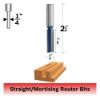 Picture of Bosch Power Tools 1/4" Straight Router Bit2 Flutes Carbide Tip Part# - 85250M