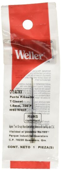 Picture of Weller 47262 700Deg F 1/16" S/D/W60P Andw60 Part# - Ct5A7