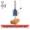 Picture of Bosch Power Tools 9/16" Straight Router Bit 1/4" Shank 2Flt. C.T. Part# - 85229M