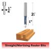 Picture of Bosch Power Tools 1/4" Straight C.T. Router Bit 2-Flutes Part# - 85459M