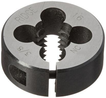 Picture of Ridgid® 3/8"-16 Unc Button Die Part# - 38345