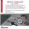 Picture of L.S. Starrett 25Sc38 Split Collet- English Thread- 1/2-20Nf Part# - 50156