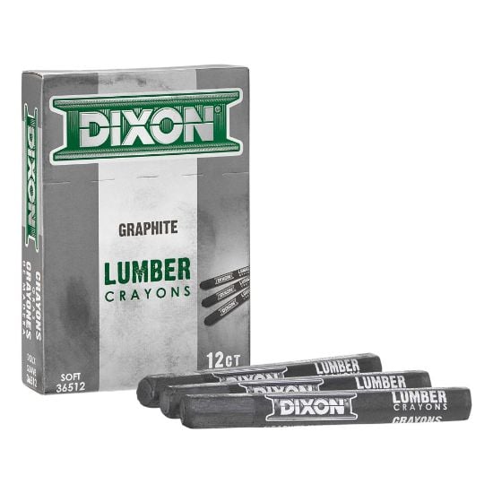 Picture of Dixon Ticonderoga 365-1/2Soft Graphite Lumber Crayon 4-1/ Part# - 36512