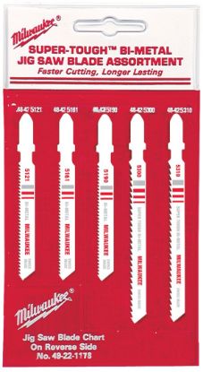 Picture of Milwaukee® Tool Jig Saw Blade Assortment Part# - 49-22-1178
