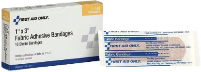 Picture of First Aid Only® 1"X3" Flexible Fabricadhesive St Part# - 1-008