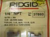 Picture of Ridgid® 1/4 12R Npt Hs Dies Part# - 37860