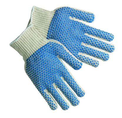 Picture of Mcr Safety Regular Weight Cotton/Poly Glove Blue Pvc Dots Part# - 9660Lmb