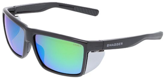 Picture of Mcr Safety Swagger Sr2 Chr Frm  Green Mir Polarized Part# - Sr22Bgz