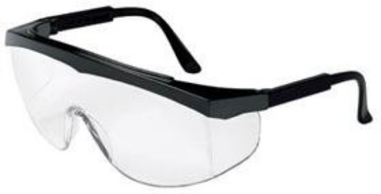 Picture of Mcr Safety Stratos Blue Frame Clearlens Part# - Ss120