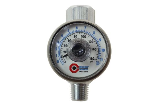 Picture of Coilhose Pneumatics 13095 1/4" Regulator W/Gauge In-Line Part# - 4012G