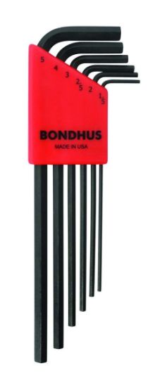 Picture of Bondhus® Hlx6Mm 6Pc.Metric L-Wrench Allen Set 1.5Mm-5Mm Part# - 12146