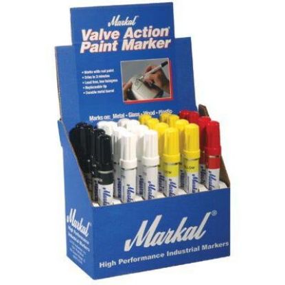 Picture of Markal® White Valve Action Paintmarker Display Part# - 96810