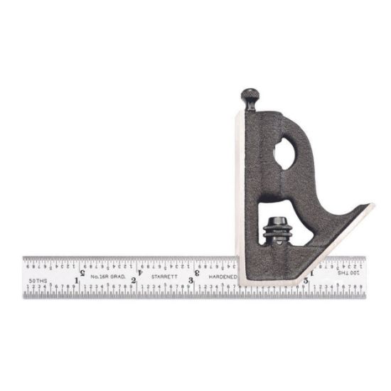 Picture of L.S. Starrett 11H-6-16R 6" Combinationsquare- 16R Grad Part# - 50053