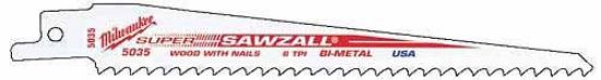 Picture of Milwaukee® Tool 6" 4/6Tpi Super Sawzall Part# - 48-00-5041