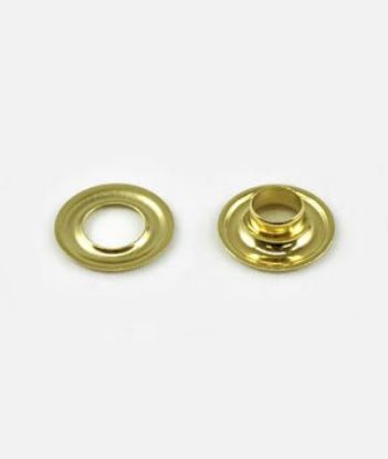 Picture of C.S. Osborne 13014 1/4" Brass Grommet& Plain Was Part# - G1-0