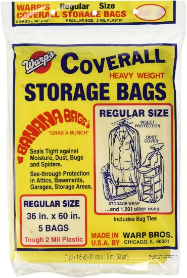 Picture of Warp Brothers 36"X60" 2Mil Banana Bagoversize Storage Bag Part# - Cb-36