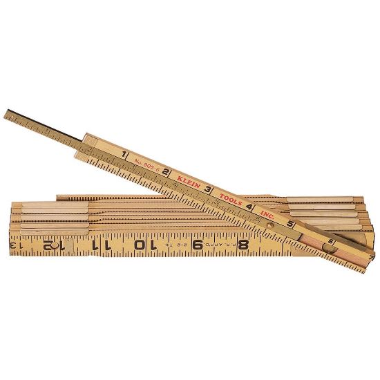 Picture of Klein Tools 6' Wood Rule Part# - 905-6