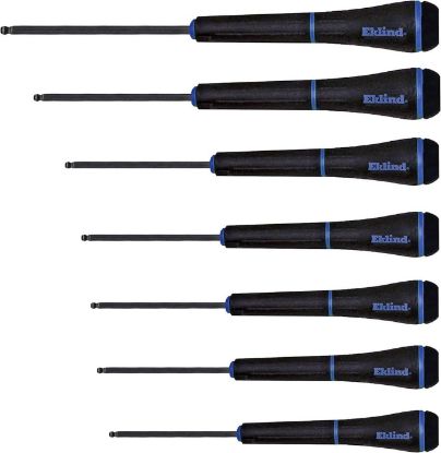 Picture of Eklind Tool 7 Piece Metric Ball Hexdriver Screwdriver Set Part# - 90607