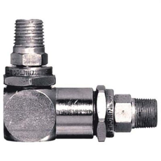 Picture of Lincoln Industrial 1/2"-27 Male X 1/4"Npt Male Swivel W/90Deg.Ang Part# - 81974