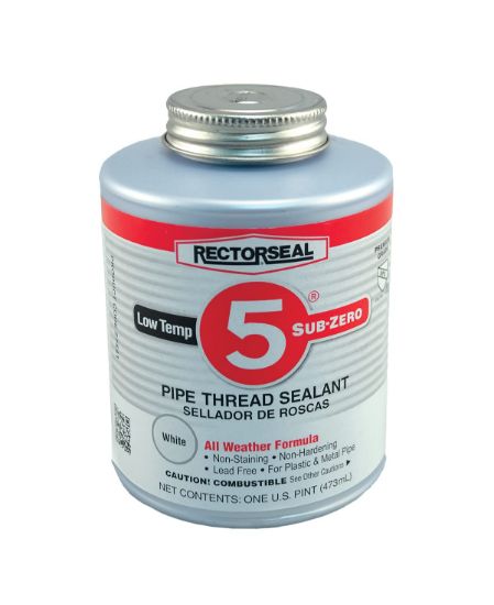 Picture of Rectorseal No.5 1Pt Sub-Zero Pipe Thread White Compo Part# - 27541