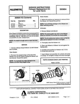 Picture of Alemite Minor Repair Kit F/800-900- 1056-4015-6 Part# - 393604