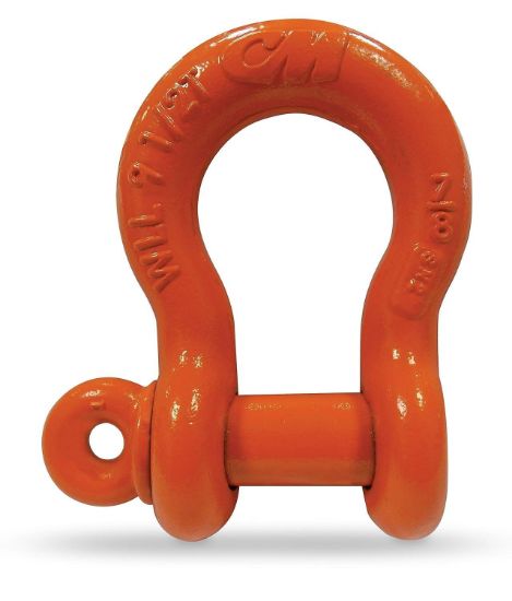 Picture of Cm Columbus Mckinnon 7/16" Screw Pin Bow Anchor Shackle Alloy Steel Part# - M649A-P