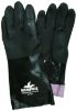 Picture of Mcr Safety 14" Black Double-Dippedpvc Gloves Jersey Line Part# - 6300Sj