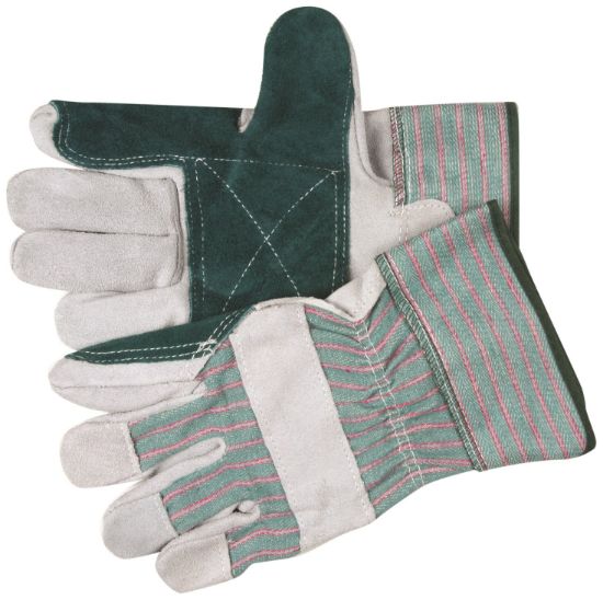 Picture of Mcr Safety Select Double Palm Leather Glove W/Ela Part# - 1361